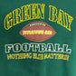 Green Bay Packers Titletown, USA Graphic Crewneck | Size Large | Vintage 1990s NFL Football Green Sweater |