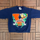 Virginia Cavaliers Graphic Crewneck | Size Large | Vintage 1990s Made in USA College Blue Sweater |