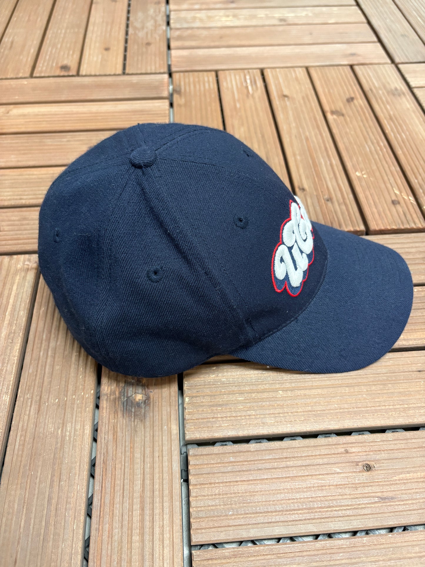 UConn Huskies Graphic Hat | Size 7 1/2 | Vintage 1990s College Blue Cap |