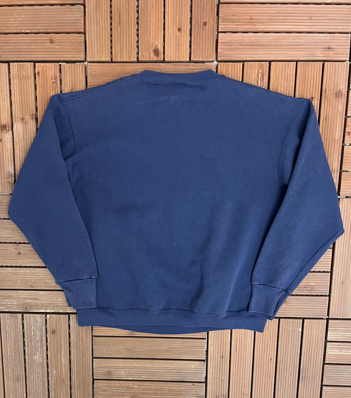 Virginia Cavaliers Graphic Crewneck | Size Large | Vintage 1990s Made in USA College Blue Sweater |