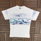Upper Michigan Scenic Seagull Graphic Tee | Size Large | Vintage 1990s Tourist White T-Shirt |