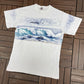 Upper Michigan Scenic Seagull Graphic Tee | Size Large | Vintage 1990s Tourist White T-Shirt |