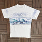 Upper Michigan Scenic Seagull Graphic Tee | Size Large | Vintage 1990s Tourist White T-Shirt |