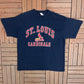 St. Louis Cardinals Graphic Tee | Size XX-Large | Vintage 2000s Logo 7 MLB Baseball Blue T-Shirt |