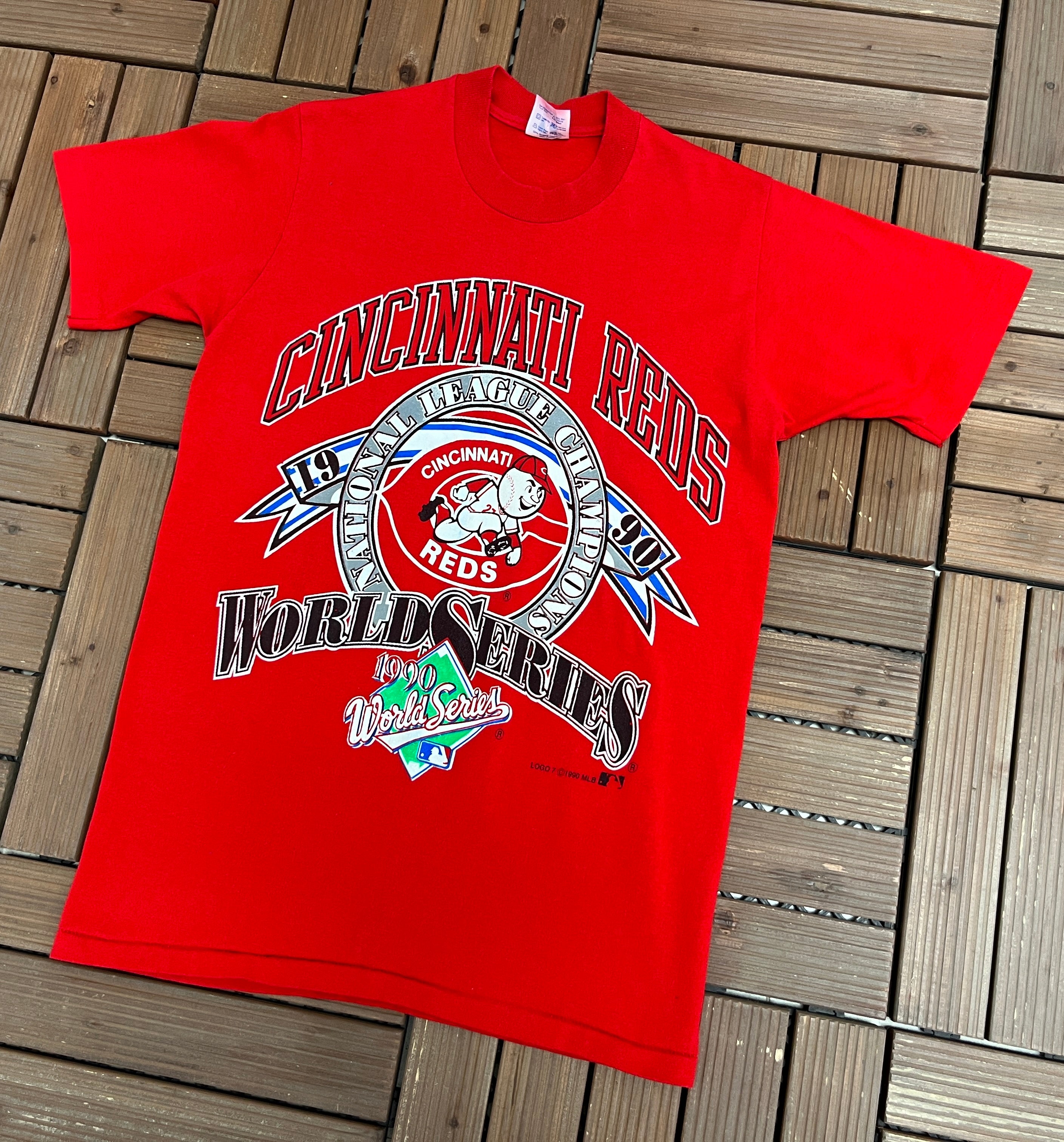 Cincinnati Reds World Series 1990 Graphic Tee | Size Medium