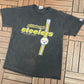 Pittsburgh Steelers Graphic Tee | Size Large | Vintage 1990s NFL Football Black T-Shirt |