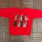 Bugs Bunny Graphic Crewneck | Size XX-Large | Vintage 1990s Promotional Cartoon Red Sweater |