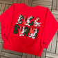 Bugs Bunny Graphic Crewneck | Size XX-Large | Vintage 1990s Promotional Cartoon Red Sweater |