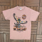 Eagle Dancer, USA Graphic Tee | Size Medium | Vintage 1990s Scenic Pink T-Shirt |