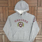 Harvard University Graphic Hoodie | Size Small | Vintage 2000s College Grey Sweatshirt |