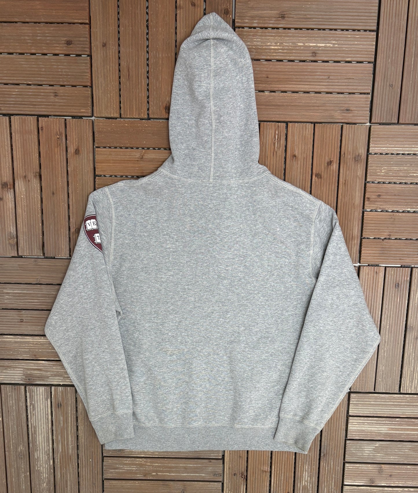 Harvard University Graphic Hoodie | Size Small | Vintage 2000s College Grey Sweatshirt |