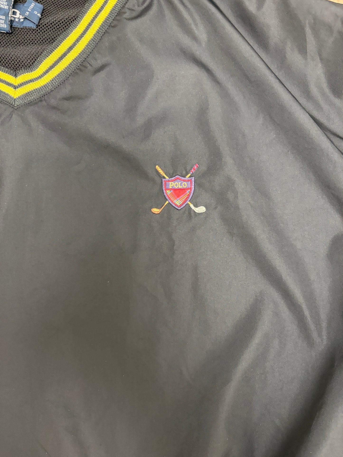 Polo Golf BMW Golf Cup Graphic Windbreaker | Size X-Large | Vintage 2000s Golf Black Windbreaker |