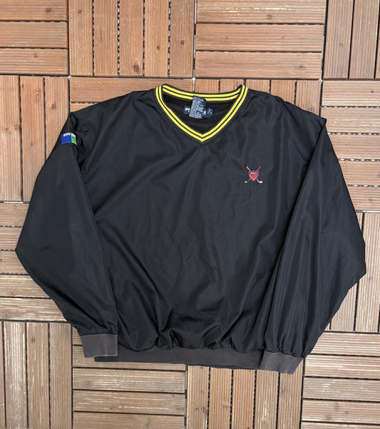 Polo Golf BMW Golf Cup Graphic Windbreaker | Size X-Large | Vintage 2000s Golf Black Windbreaker |