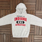 Property of Indiana Athletics Graphic Hoodie | Size Medium | Vintage 1990s College Grey Sweater |