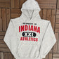 Property of Indiana Athletics Graphic Hoodie | Size Medium | Vintage 1990s College Grey Sweater |