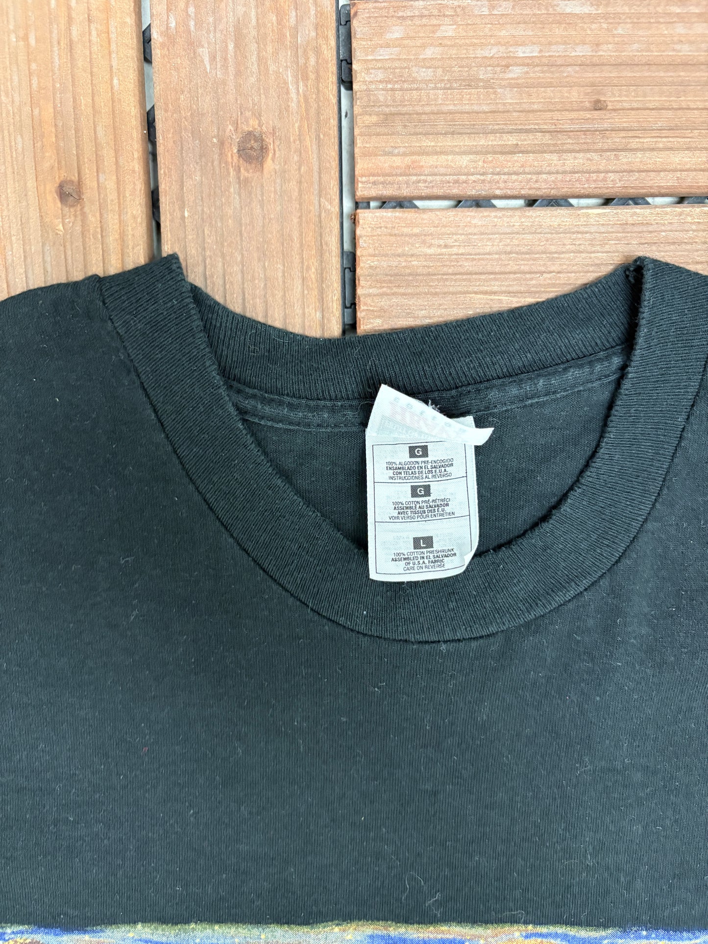 The Moody Blues Time Traveller Graphic Tee | Size Large | Vintage 1990s Rock Band Black T-Shirt |