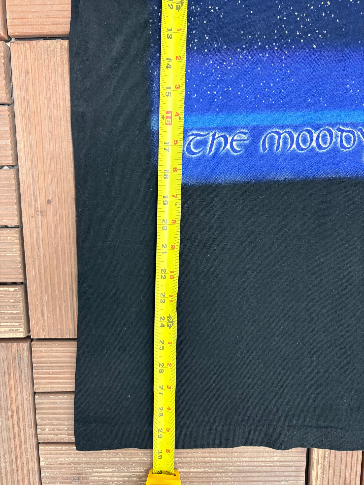 The Moody Blues Time Traveller Graphic Tee | Size Large | Vintage 1990s Rock Band Black T-Shirt |