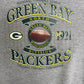 Green Bay Packers Graphic Crewneck | Size X-Large | Vintage 2000s NFL Football Grey Sweater |