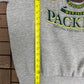 Green Bay Packers Graphic Crewneck | Size X-Large | Vintage 2000s NFL Football Grey Sweater |