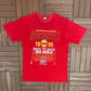 Houston Rockets Back To Back Champions Graphic Tee | Size Large | Vintage 1990s NBA Basketball Red T-Shirt |