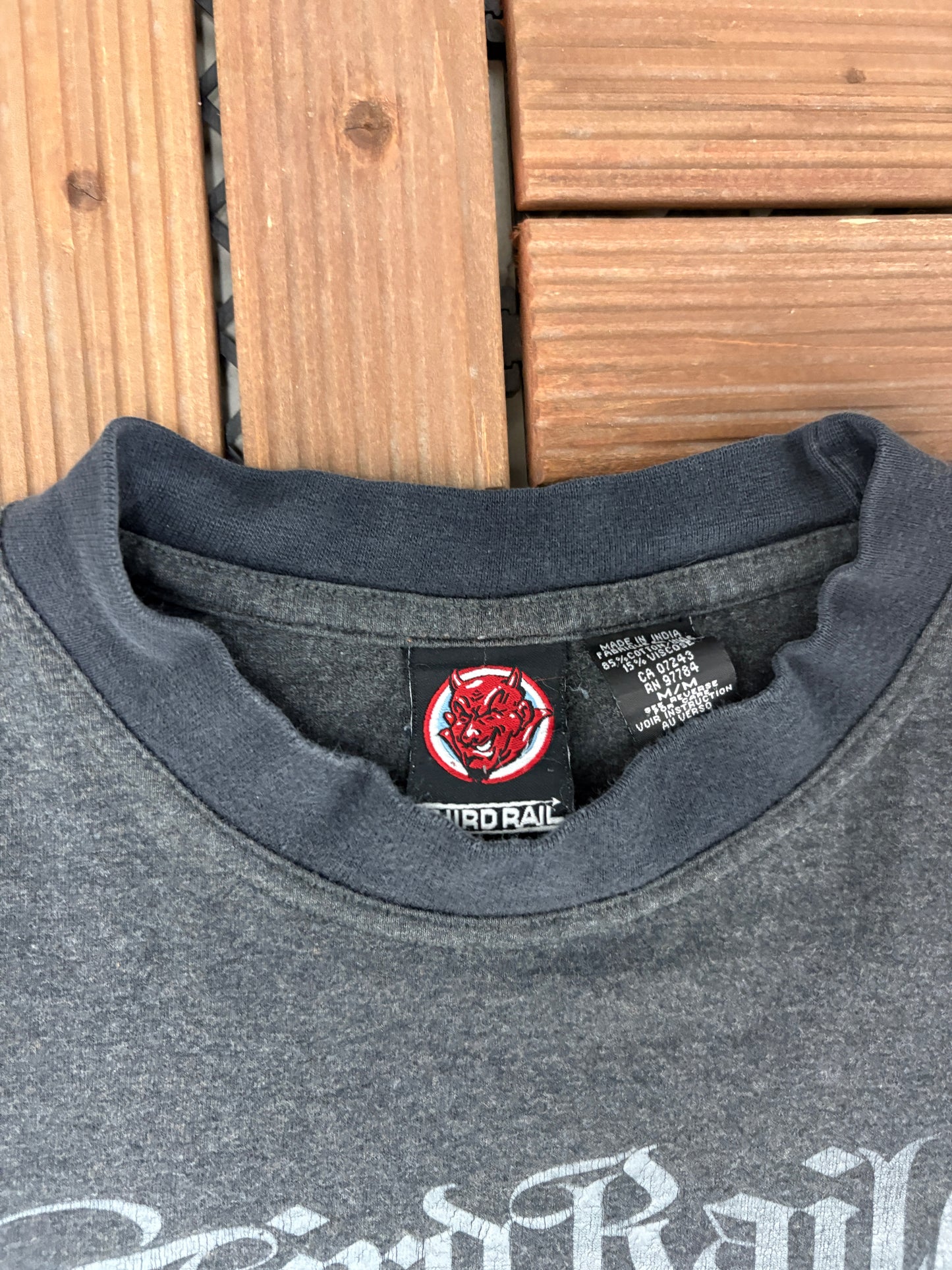 Third Rail Est. Way Back Graphic Tee | Size Medium | Vintage 2000s Promotional Grey T-Shirt |