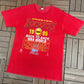 Houston Rockets Back To Back Champions Graphic Tee | Size Large | Vintage 1990s NBA Basketball Red T-Shirt |