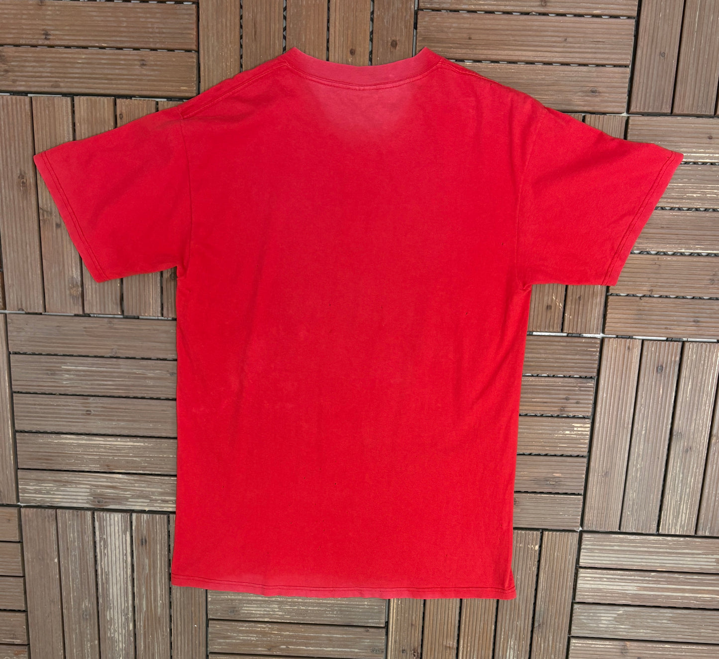 Houston Rockets Back To Back Champions Graphic Tee | Size Large | Vintage 1990s NBA Basketball Red T-Shirt |