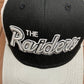 Oakland Raiders Embroidered Graphic Hat | Snap Back | Vintage 2000s Reebok NFL Football Black Cap |