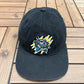 Hamilton Steelheads Graphic Hat | Metal Clasp | Vintage 1990s Promotional Black Cap |