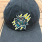 Hamilton Steelheads Graphic Hat | Metal Clasp | Vintage 1990s Promotional Black Cap |