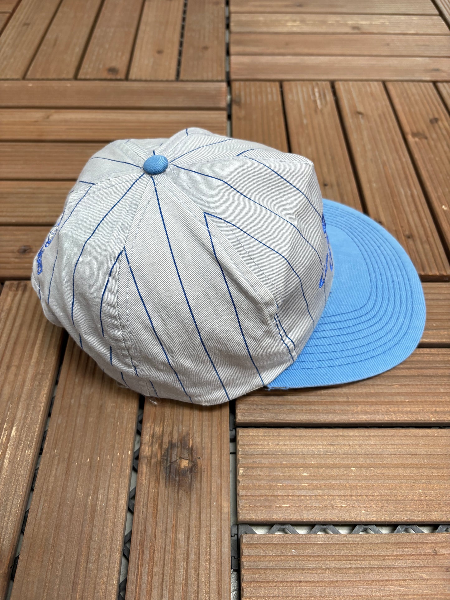 Bell Canadian Open Golf Graphic Hat | Snap Back | Vintage 1990s Golf Pinstripe Grey Cap |