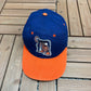 Detroit Tigers Embroidered Graphic Hat | Snap Back | Vintage 2000s MLB Baseball Blue Cap |