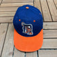 Detroit Tigers Embroidered Graphic Hat | Snap Back | Vintage 2000s MLB Baseball Blue Cap |
