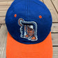 Detroit Tigers Embroidered Graphic Hat | Snap Back | Vintage 2000s MLB Baseball Blue Cap |