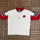 Wisconsin Badgers Embroidered Graphic Tee | Size X-Large | Vintage 1990s College White T-Shirt |