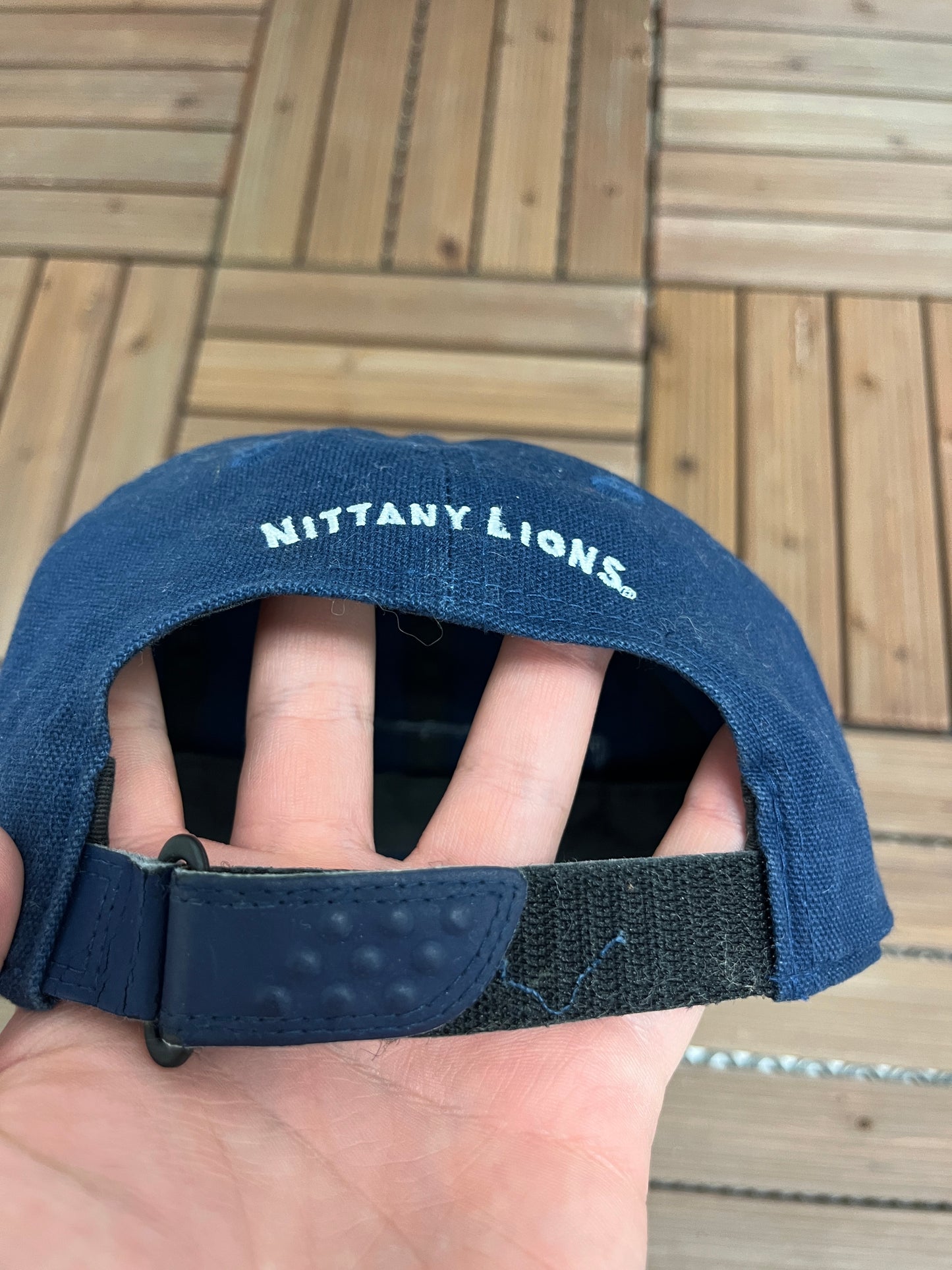 Penn State Nittany Lions Nike Graphic Hat | Strap Back | Vintage 2000s College Sports Blue Cap |