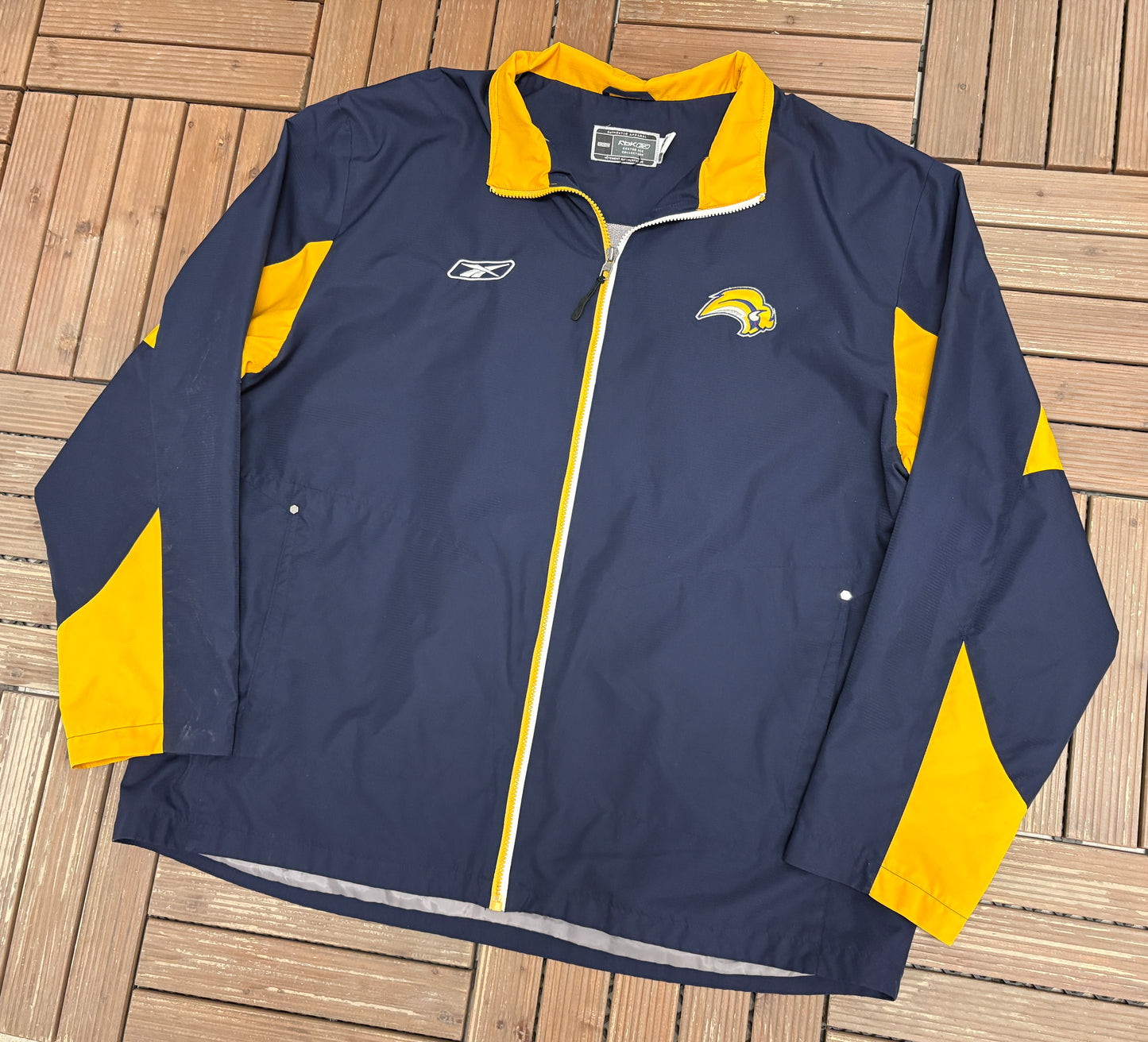 Buffalo Sabres Stitched Graphic Windbreaker | Size XX-Large | Vintage 2000s NHL Hockey Blue Jacket | (Copy)