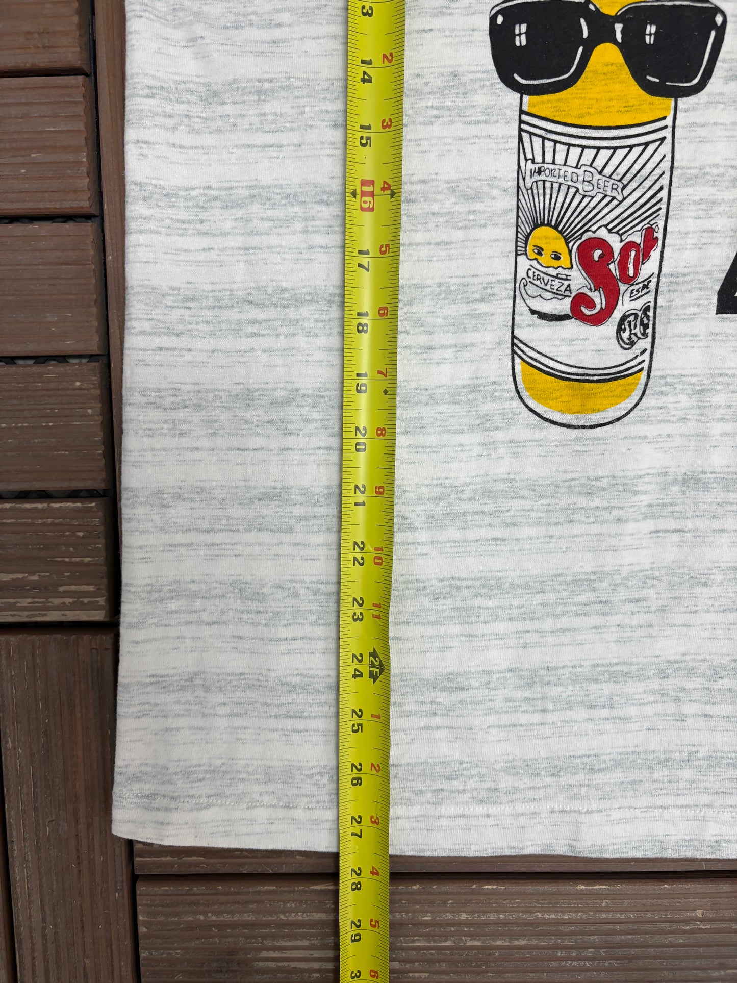 Sol Cerveza Monterey, Mexico Graphic Tee | Size Large | Vintage 1990s Promotional Grey T-Shirt |