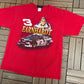 Dale Earnhardt NASCAR Graphic Tee | Size X-Large | Vintage 2000s NASCAR Racing Red T-Shirt |