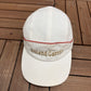 Roland Garros Embroidered Graphic Hat | Metal Clasp | Vintage 2000s Tennis White Cap |