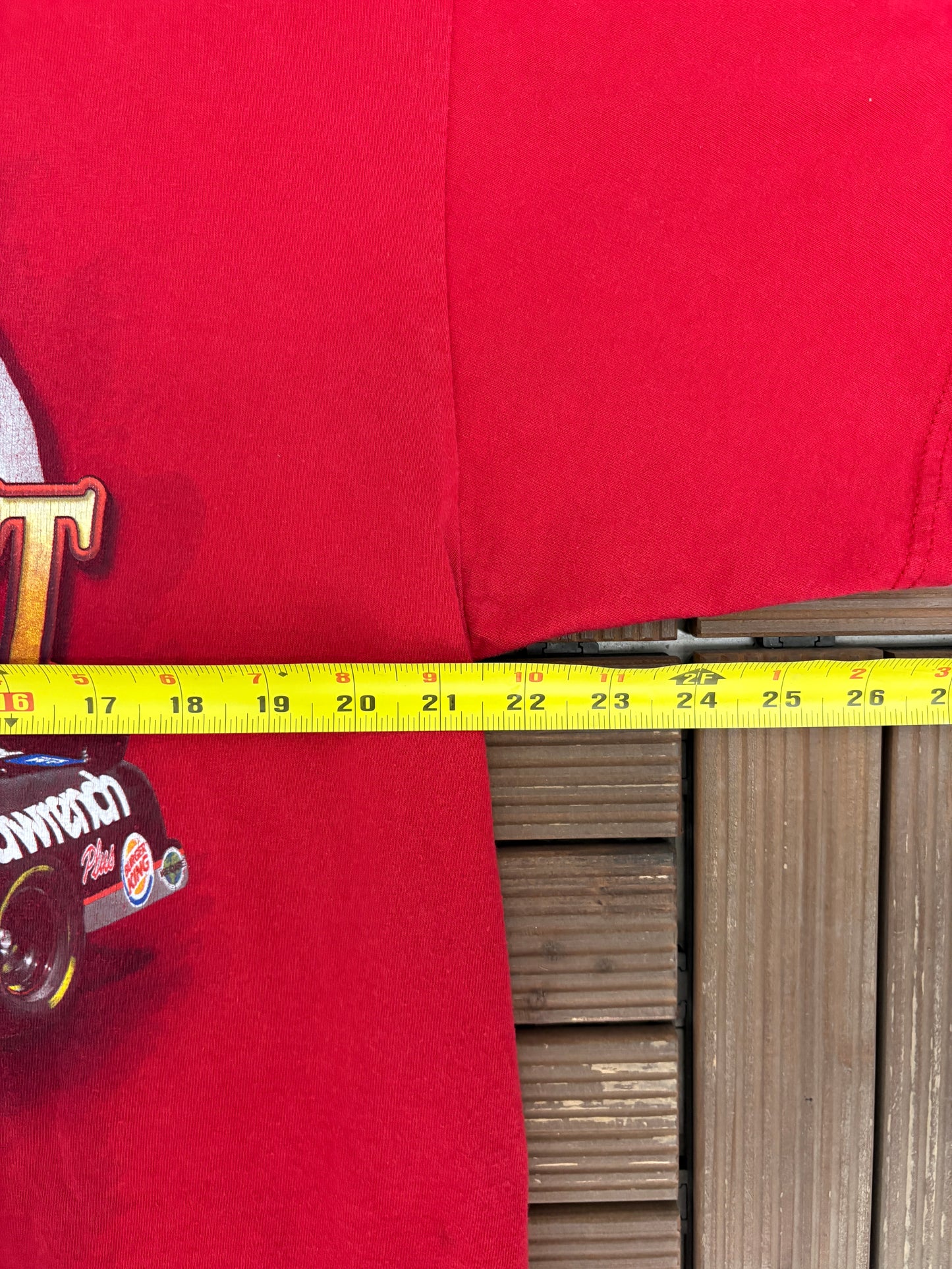 Dale Earnhardt NASCAR Graphic Tee | Size X-Large | Vintage 2000s NASCAR Racing Red T-Shirt |