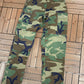 Camouflage Military Cargo Pants | Size Small-Long | Vintage 1990s Camouflage Green Cargo Pants |