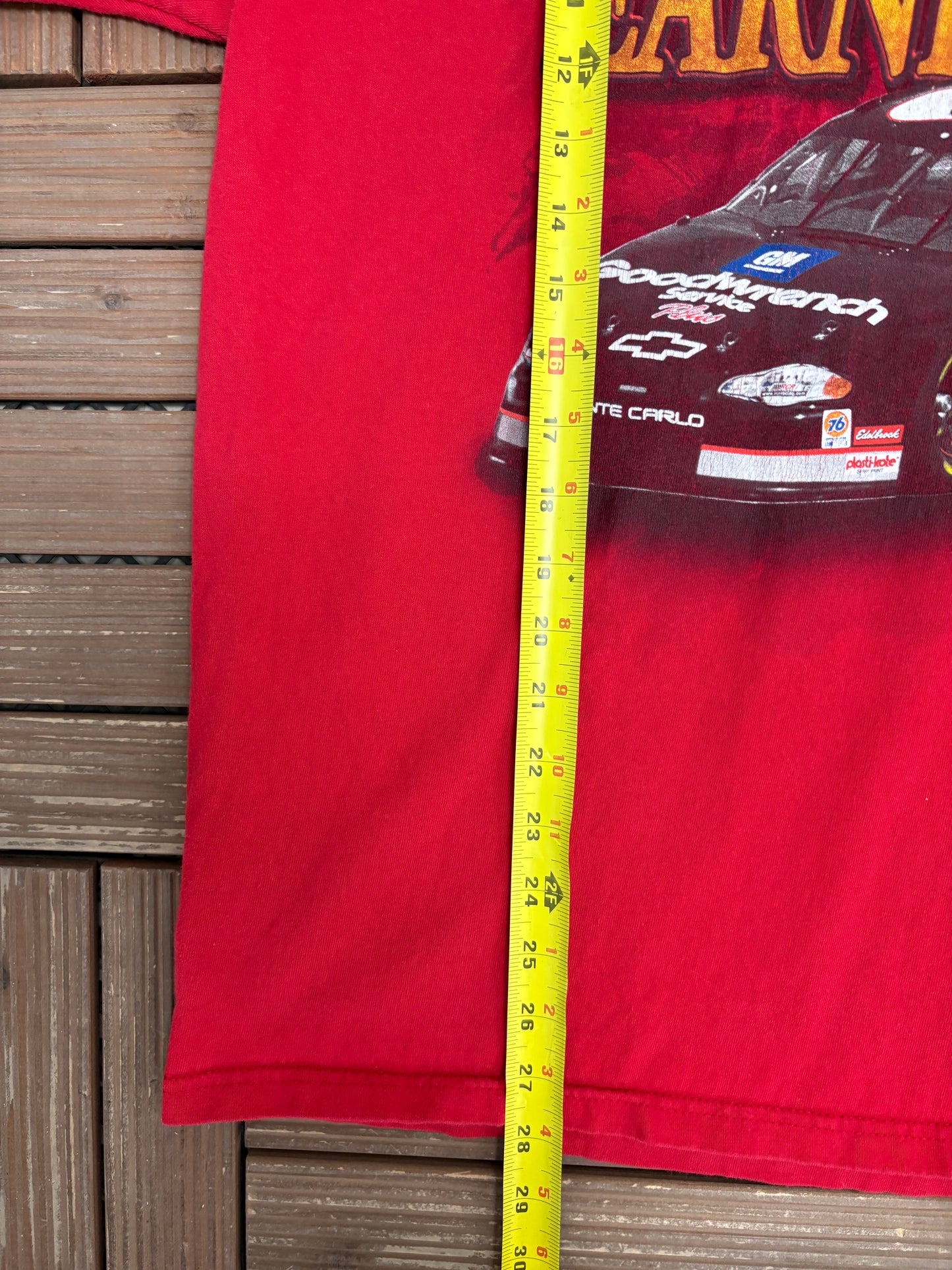 Dale Earnhardt NASCAR Graphic Tee | Size X-Large | Vintage 2000s NASCAR Racing Red T-Shirt |