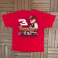 Dale Earnhardt NASCAR Graphic Tee | Size X-Large | Vintage 2000s NASCAR Racing Red T-Shirt |