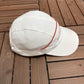 Roland Garros Embroidered Graphic Hat | Metal Clasp | Vintage 2000s Tennis White Cap |