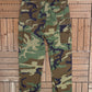 Camouflage Military Cargo Pants | Size Small-Long | Vintage 1990s Camouflage Green Cargo Pants |