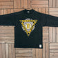 Boston Bruins Graphic Tee | Size Medium | Vintage 1990s NHL Hockey Black Long Sleeve |