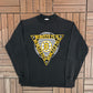 Boston Bruins Graphic Tee | Size Medium | Vintage 1990s NHL Hockey Black Long Sleeve |