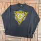 Boston Bruins Graphic Tee | Size Medium | Vintage 1990s NHL Hockey Black Long Sleeve |