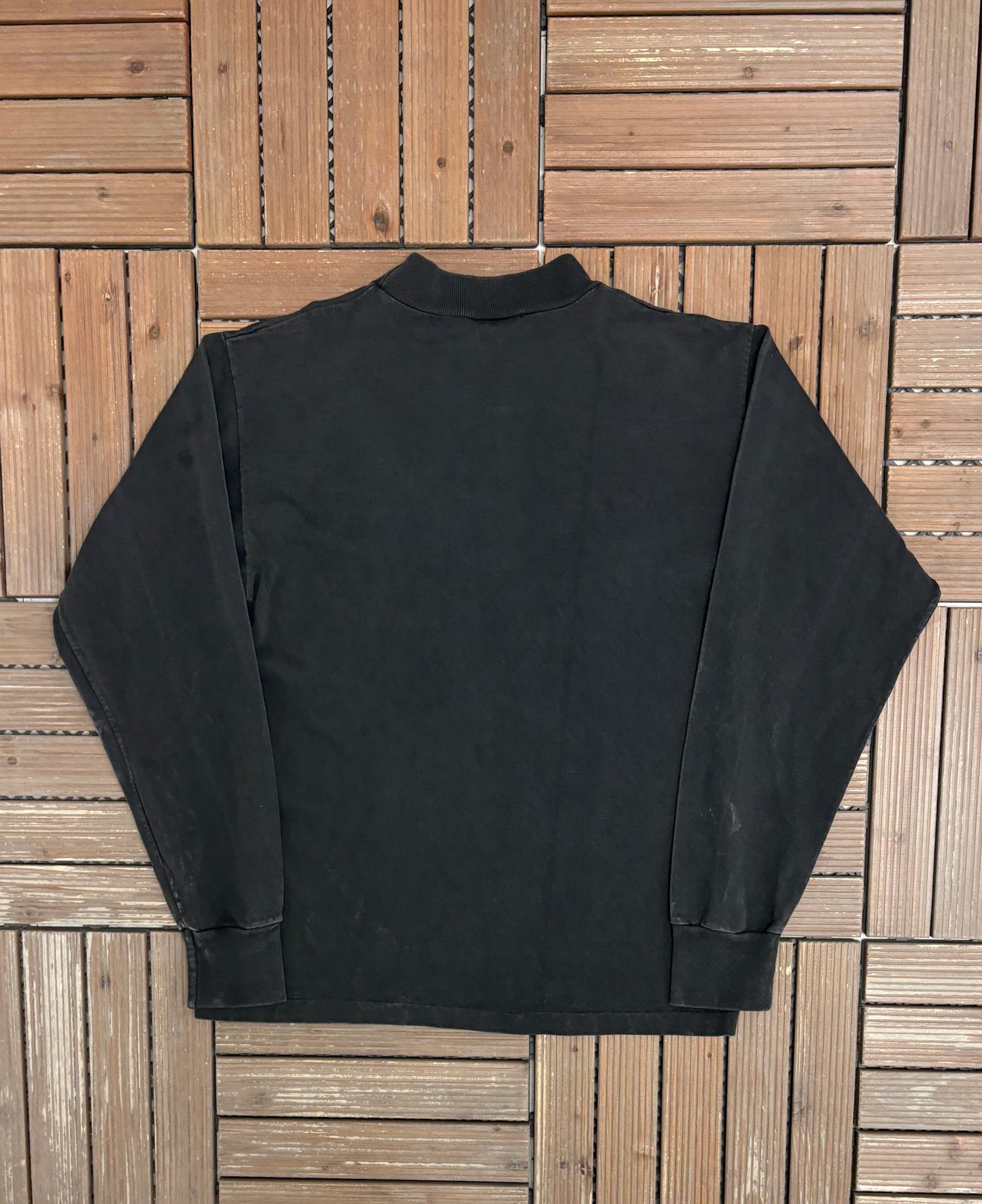 Boston Bruins Graphic Tee | Size Medium | Vintage 1990s NHL Hockey Black Long Sleeve |